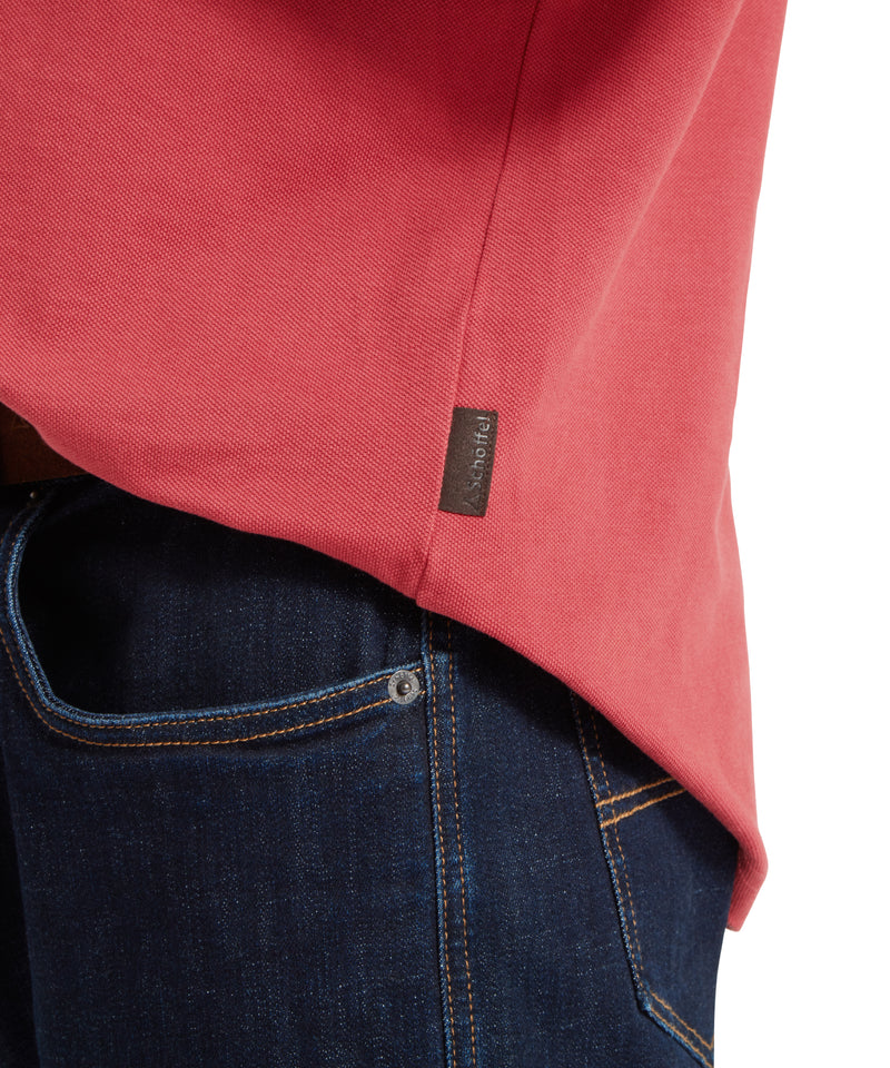 An image of the Schoffel St Ives Garment Dyed Polo Shirt