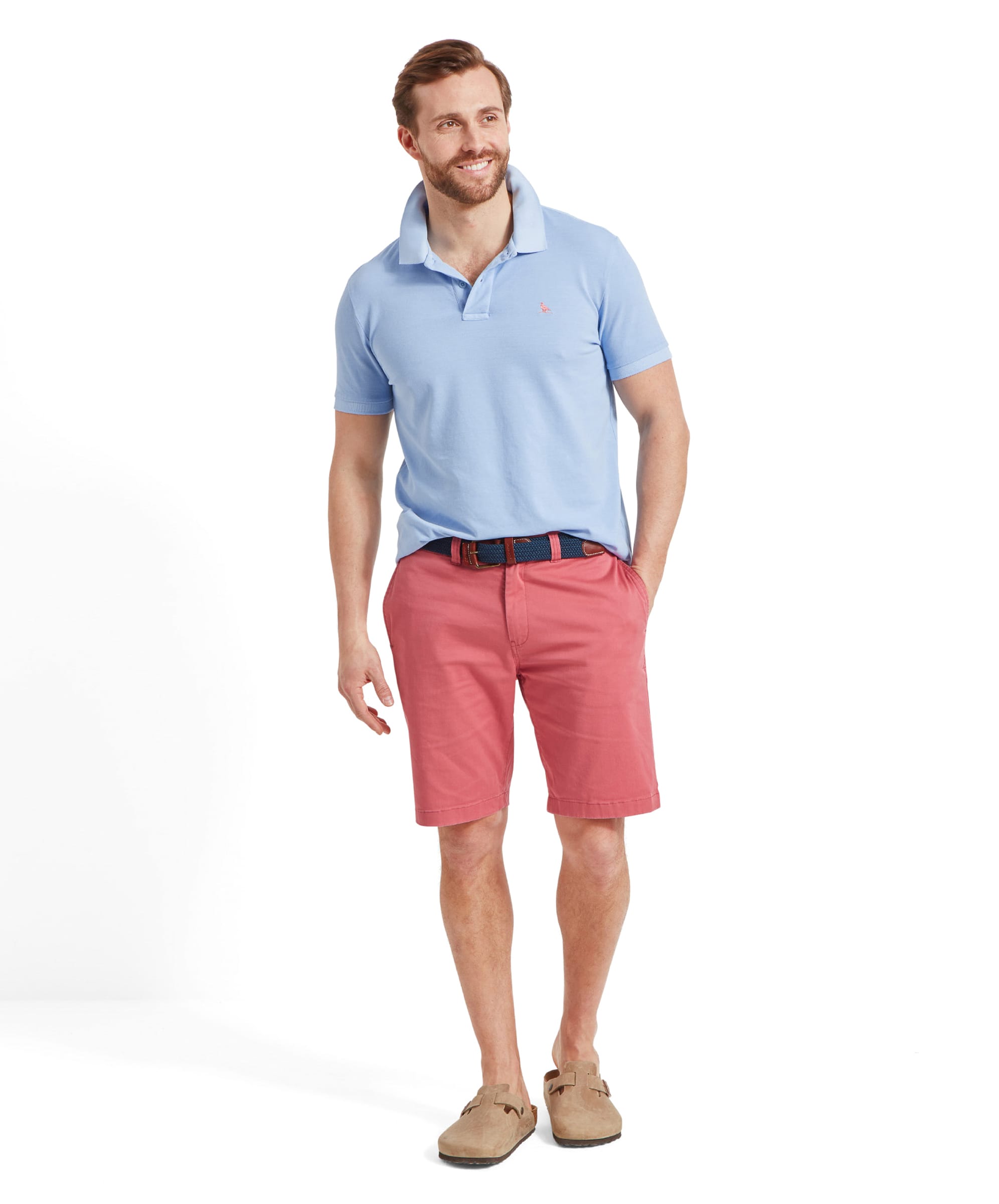 An image of the Schoffel St Ives Garment Dyed Polo Shirt