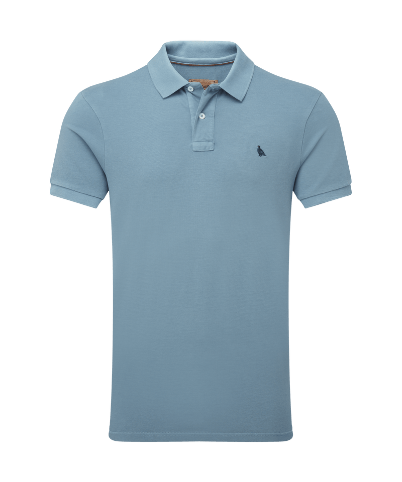 An image of the Schoffel St Ives Garment Dyed Polo Shirt