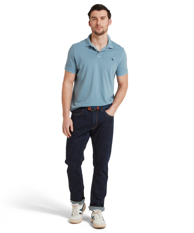 An image of the Schoffel St Ives Garment Dyed Polo Shirt