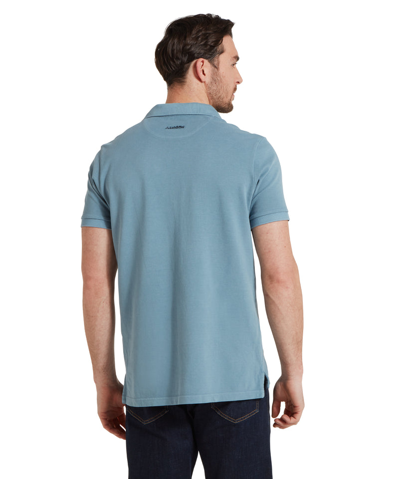 An image of the Schoffel St Ives Garment Dyed Polo Shirt
