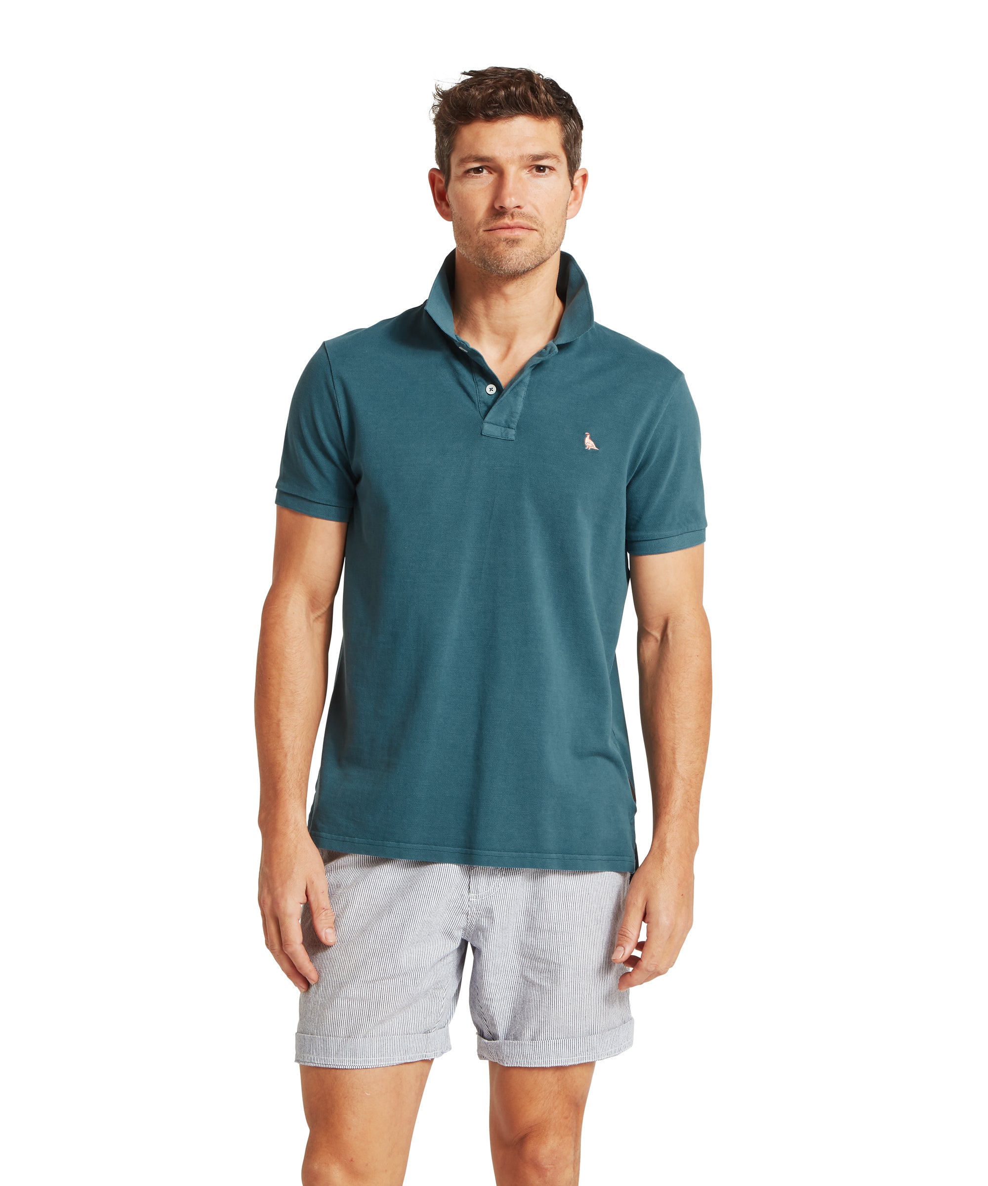 An image of the Schoffel St Ives Garment Dyed Polo Shirt
