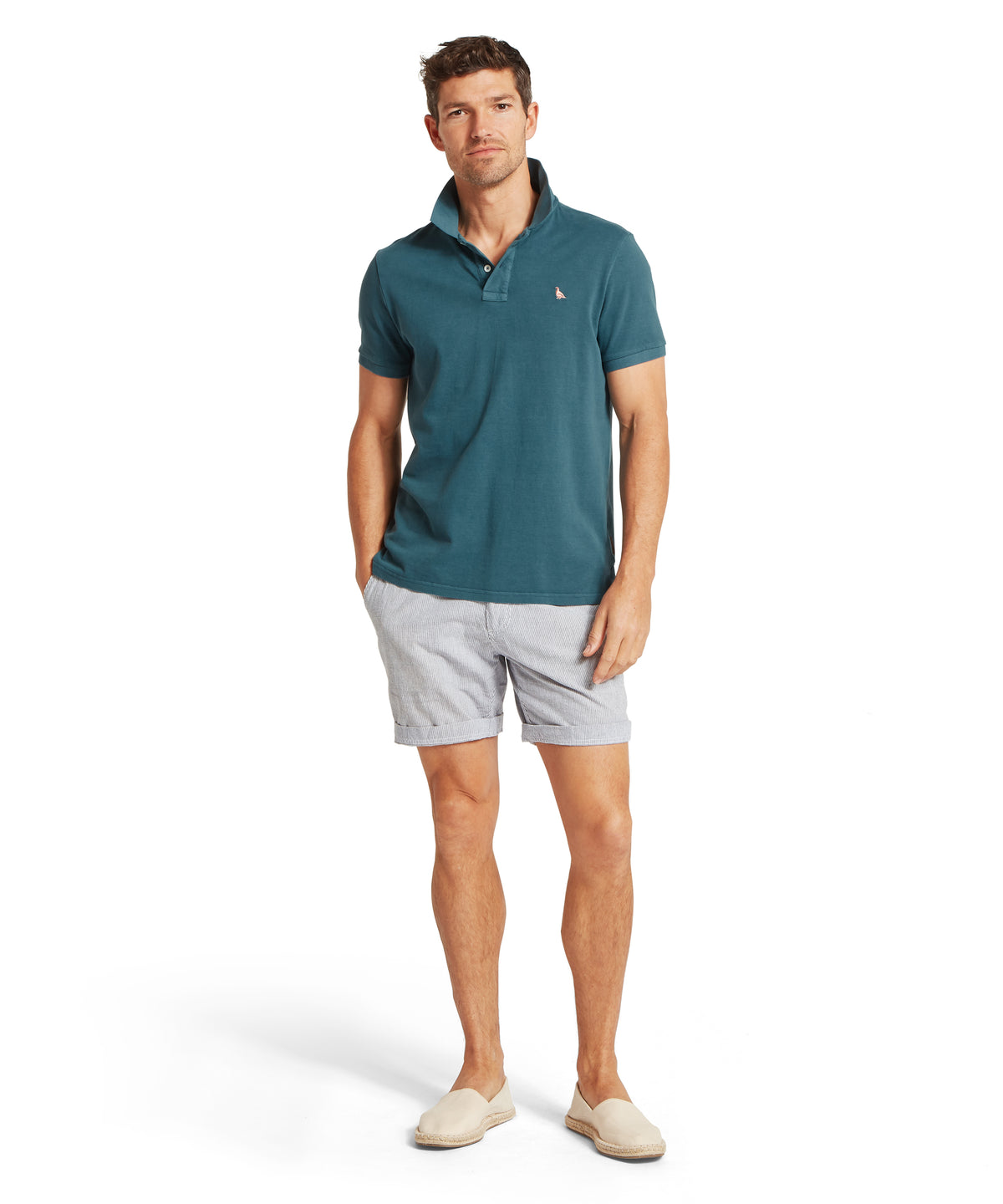 An image of the Schoffel St Ives Garment Dyed Polo Shirt