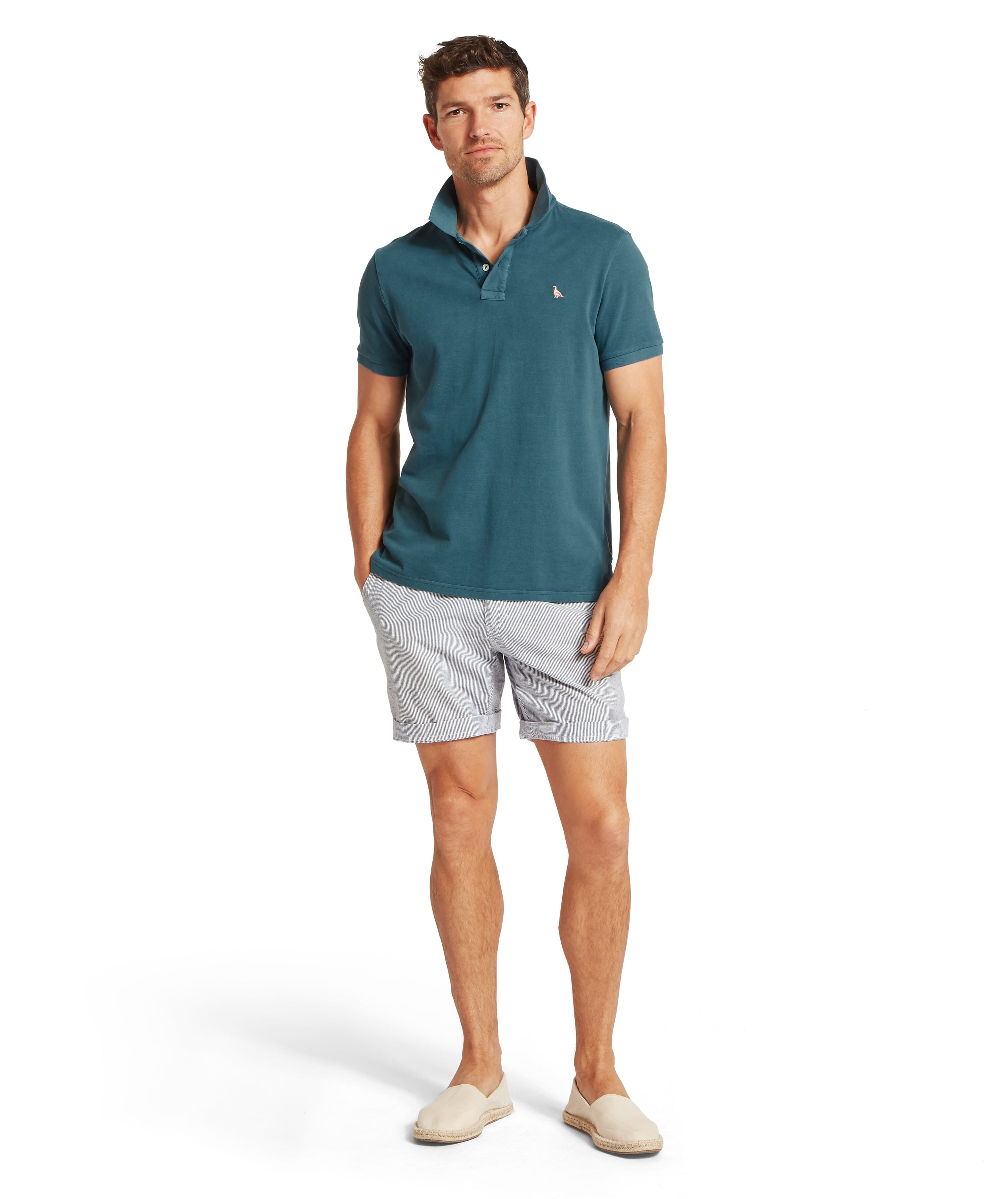 An image of the Schoffel St Ives Garment Dyed Polo Shirt