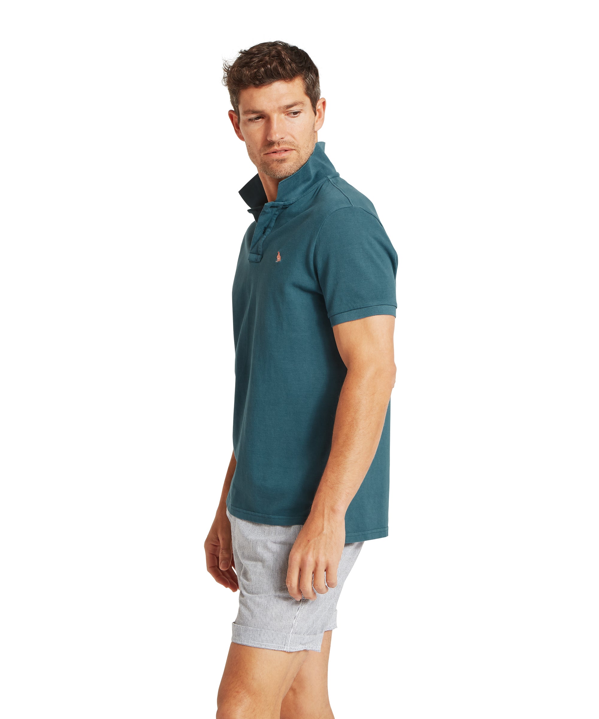An image of the Schoffel St Ives Garment Dyed Polo Shirt