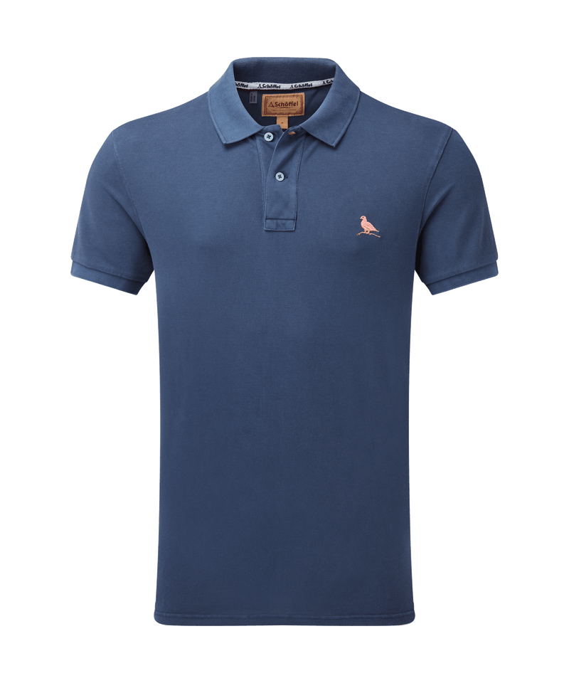 An image of the Schoffel St Ives Garment Dyed Polo Shirt