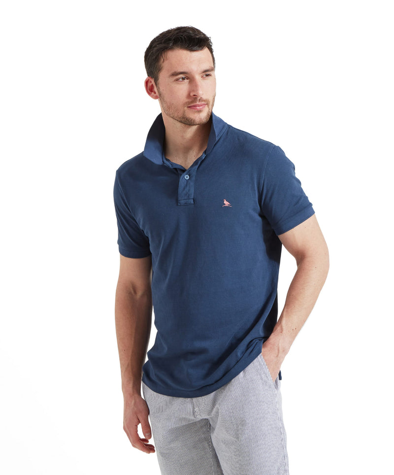 An image of the Schoffel St Ives Garment Dyed Polo Shirt