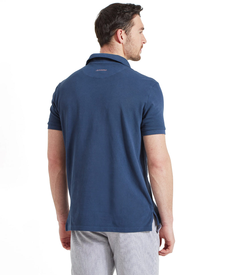 An image of the Schoffel St Ives Garment Dyed Polo Shirt