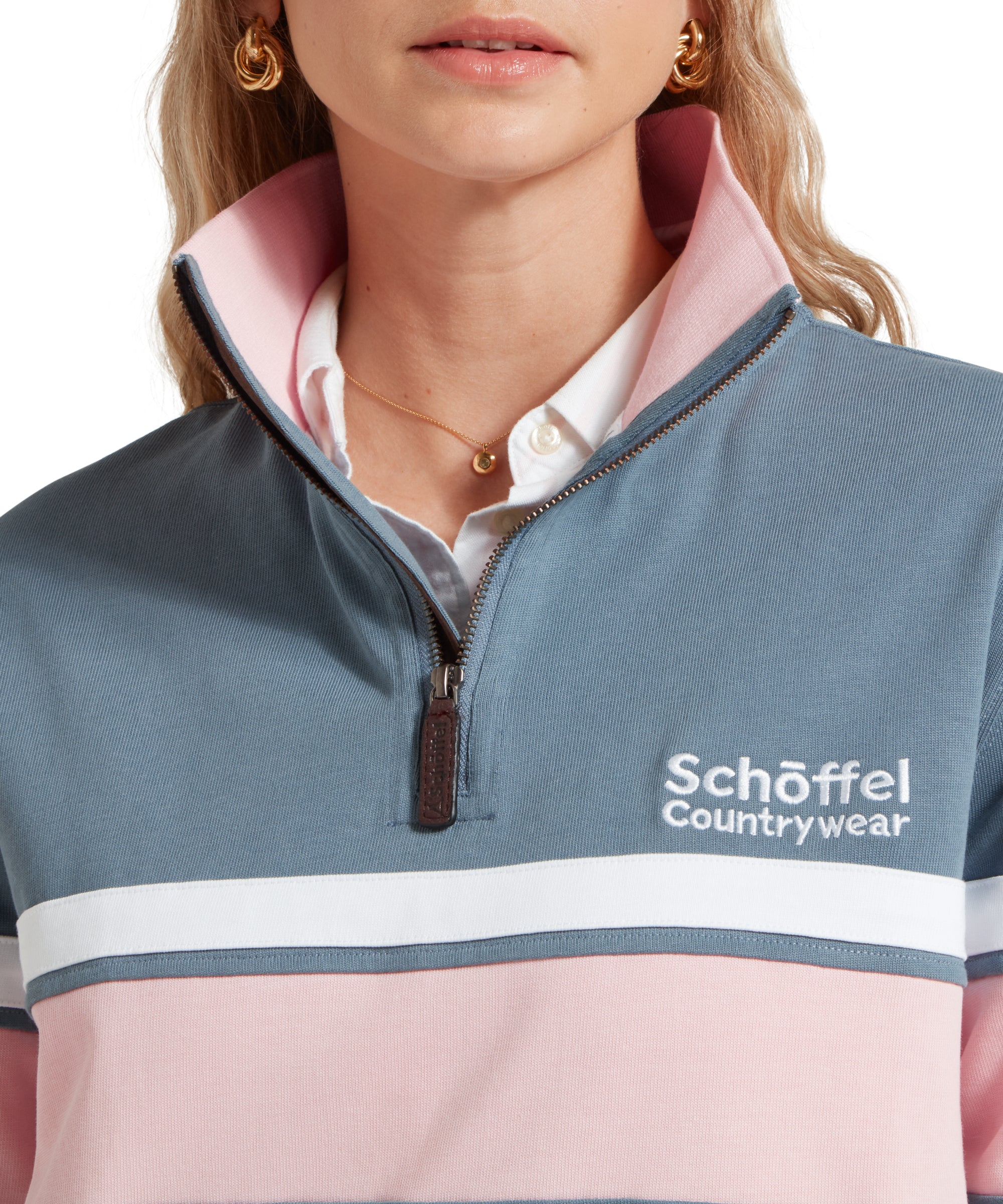 An image of the Schoffel Women's Exmouth Heritage 1/4 Zip
