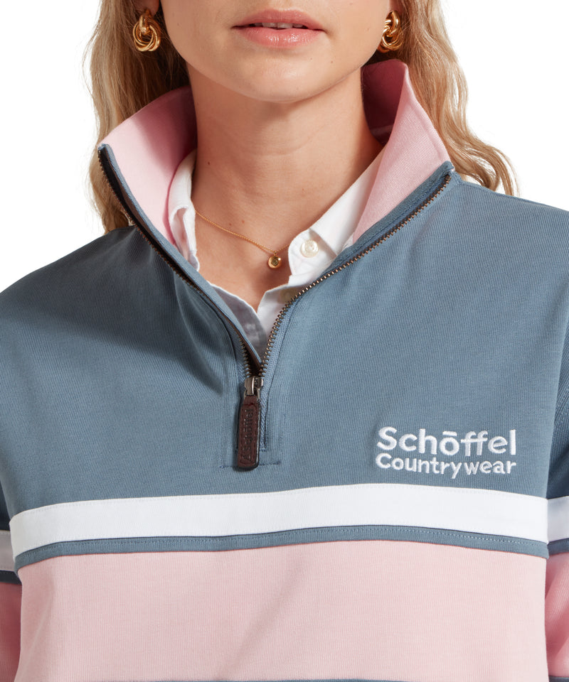 An image of the Schoffel Women's Exmouth Heritage 1/4 Zip