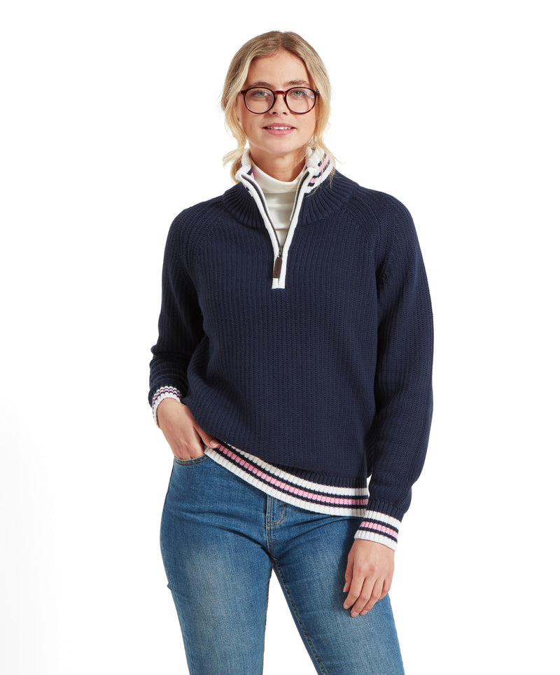 An image of the Schoffel Havelet Bay 1/4 Zip Jumper