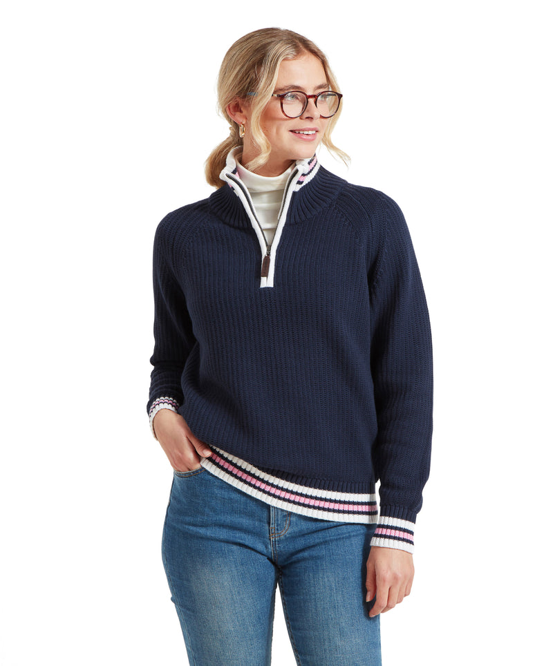 An image of the Schoffel Havelet Bay 1/4 Zip Jumper