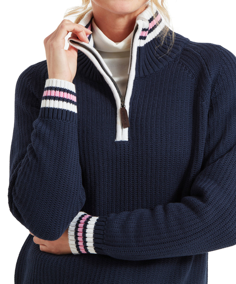 An image of the Schoffel Havelet Bay 1/4 Zip Jumper
