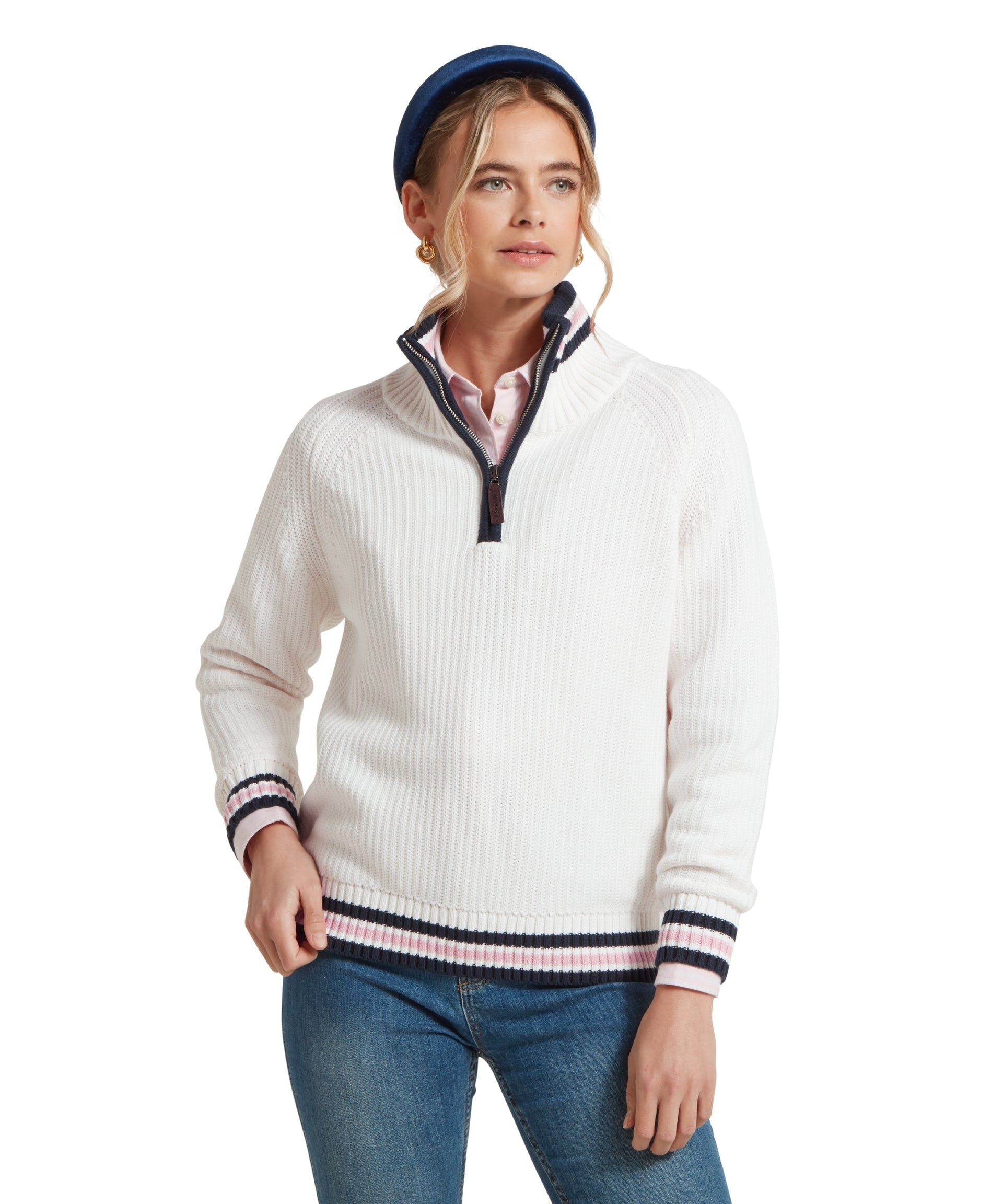 An image of the Schoffel Havelet Bay 1/4 Zip Jumper