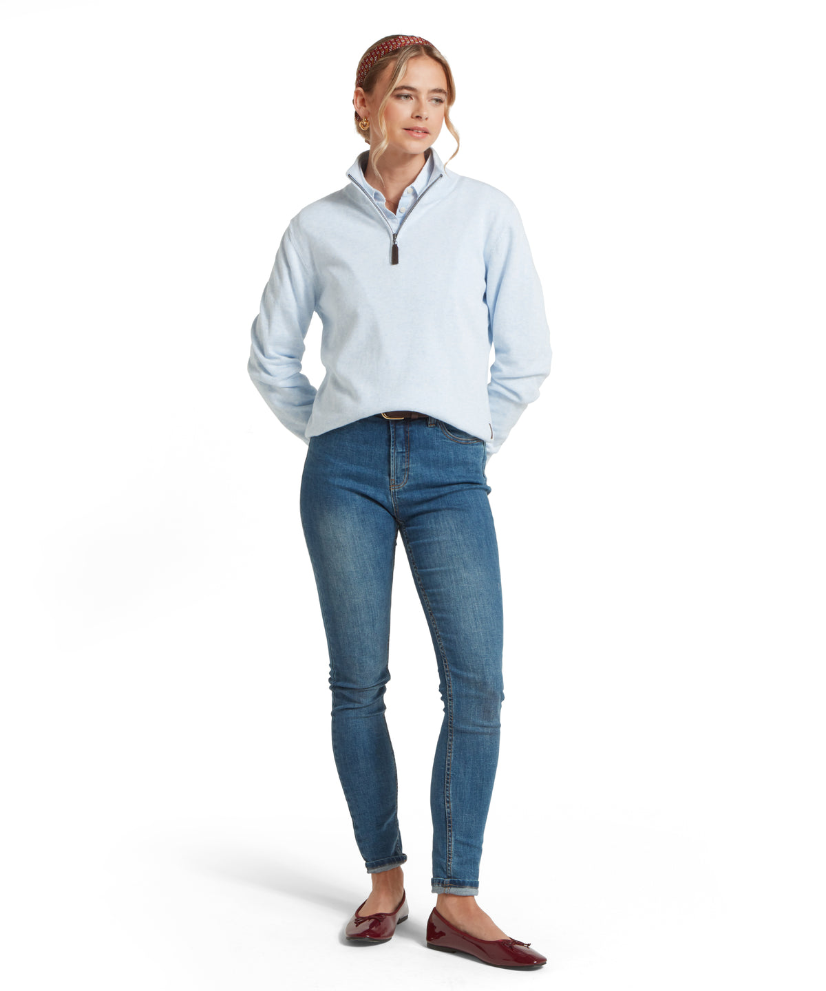 An image of the Schoffel Polperro Pima Cotton 1/4 Zip