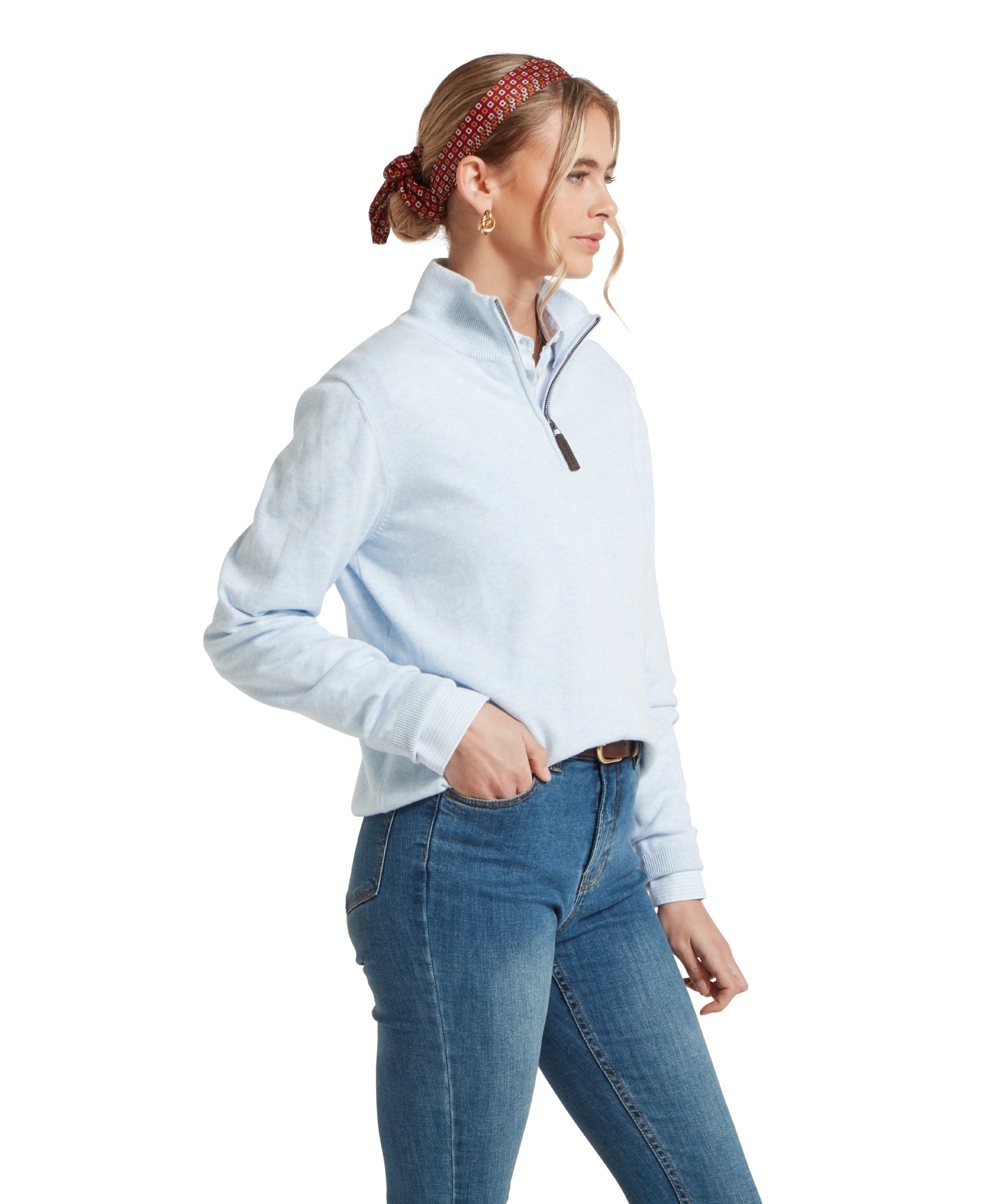 An image of the Schoffel Polperro Pima Cotton 1/4 Zip