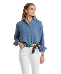 An image of the Schoffel Salthouse Linen Shirt