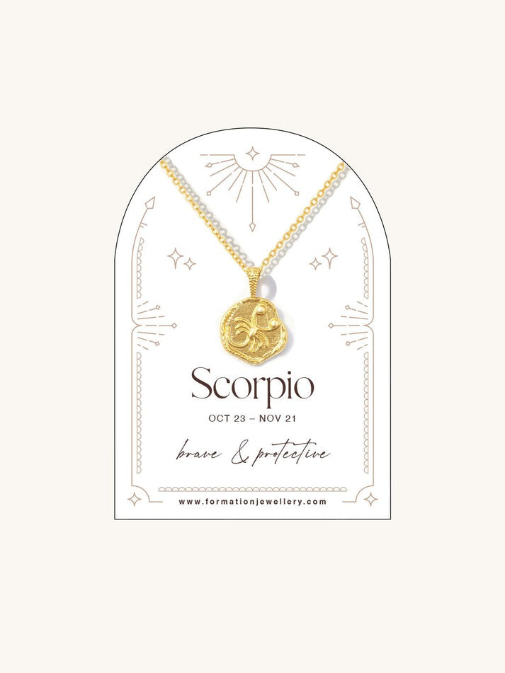 An image of the Formation Jewellery Zodiac Necklace - Scorpio