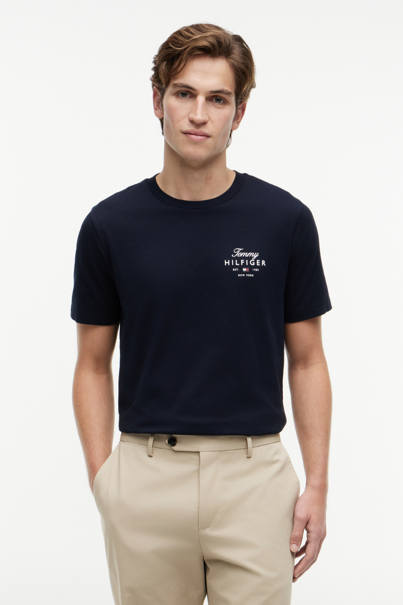 Script Stack Regular Tee