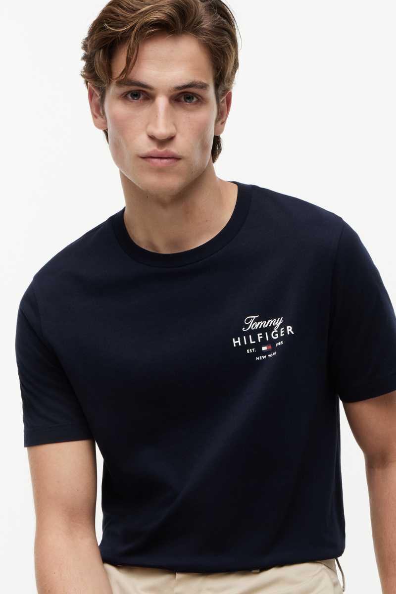 Script Stack Regular Tee