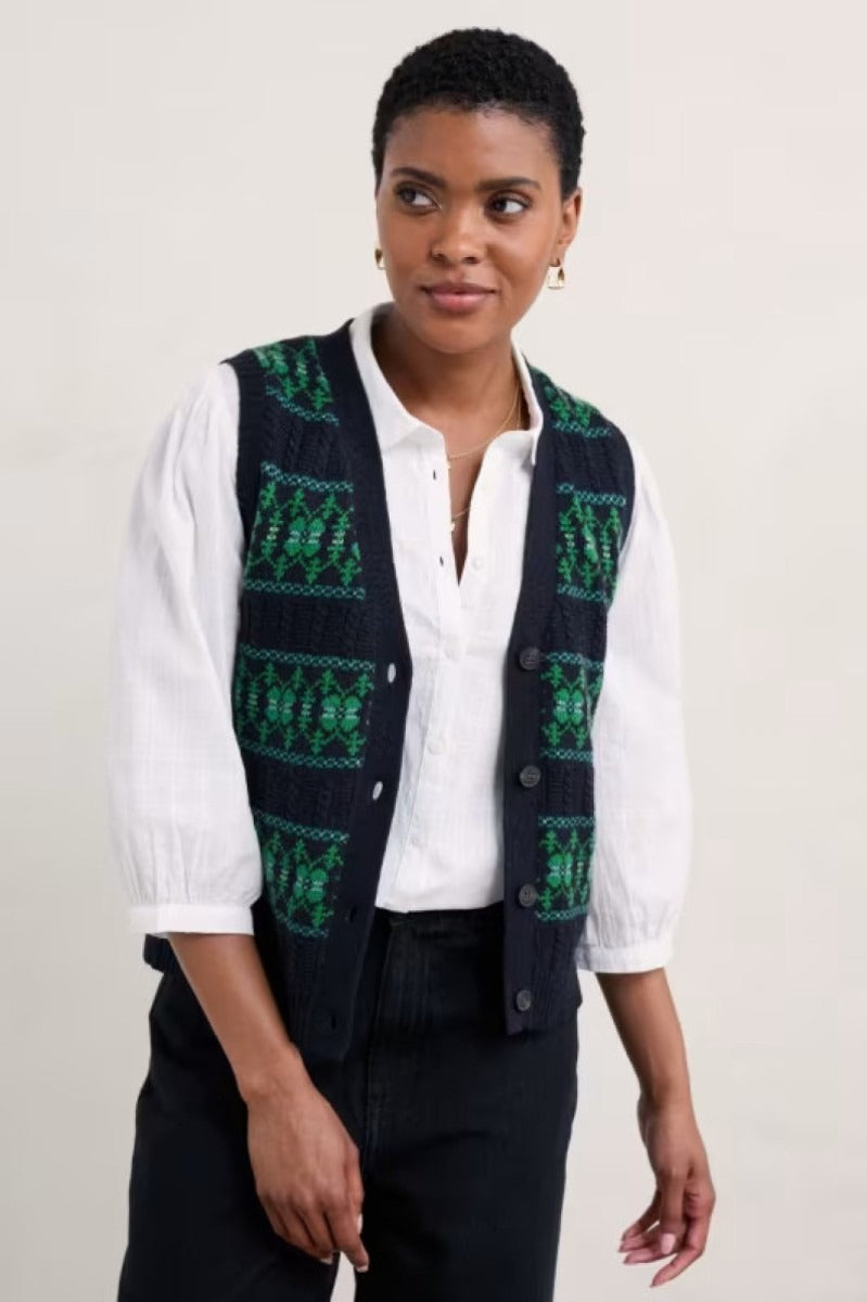 An image of the Seasalt Partridge Waistcoat Vest