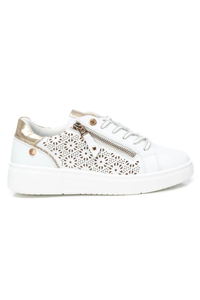 Side Zip Patterned Trainer
