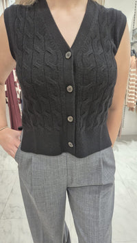 An image of the Marella Silvana Knitted Waistcoat