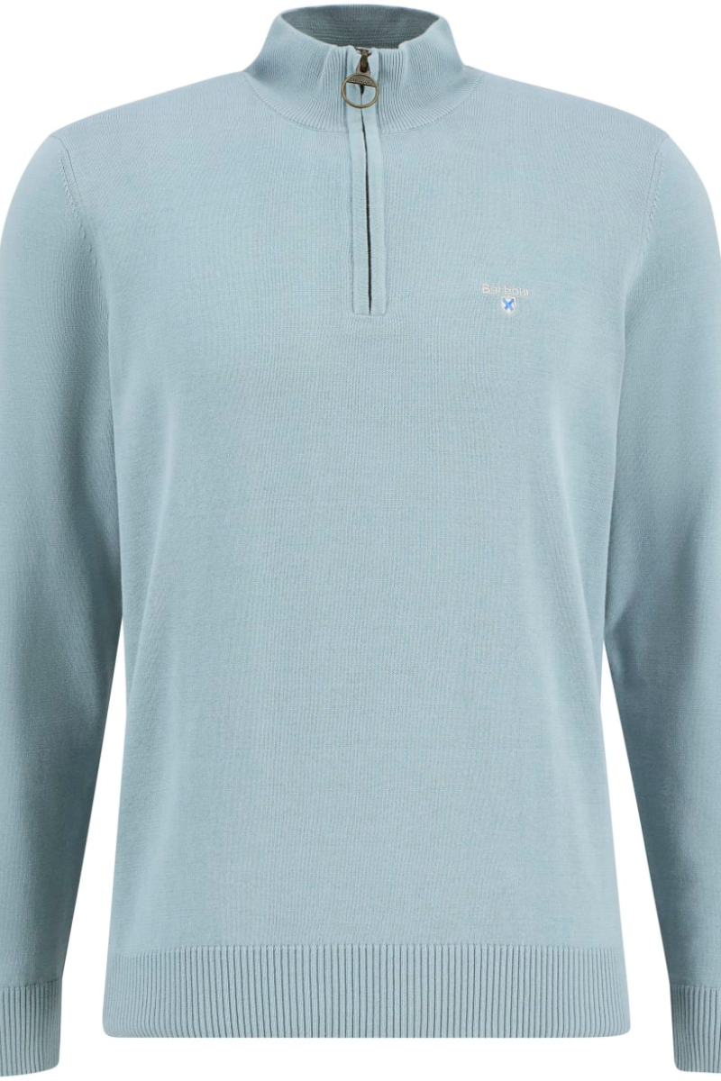 An image of the Barbour Lingwood Compact Cotton Half Zip Sweater