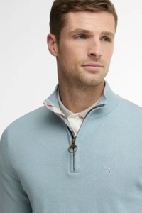 An image of the Barbour Lingwood Compact Cotton Half Zip Sweater