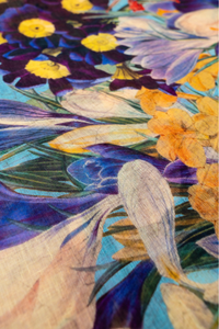 An image of the Powder Linen/Cotton Scarf