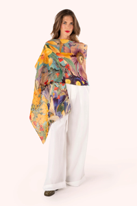 An image of the Powder Linen/Cotton Scarf
