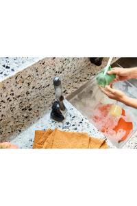SinkTech™ Soap Dispensing Washing Up Brush with Steel Stand