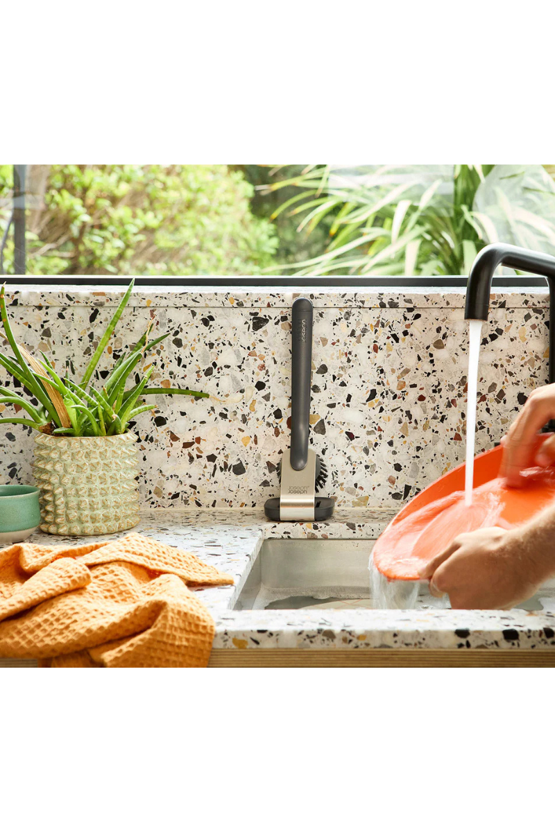 Sinktech Dish Brush With Steel Stand