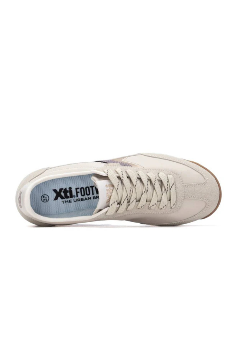 Suede & Vegan Leather Trainer