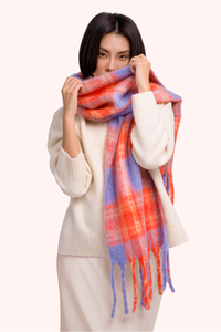 Flora Scarf - Tangerine