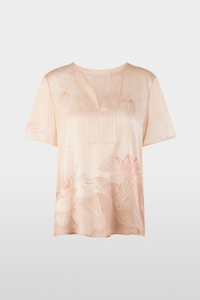 An image of the Marc Cain Short-sleeved Pure Silk Blouse