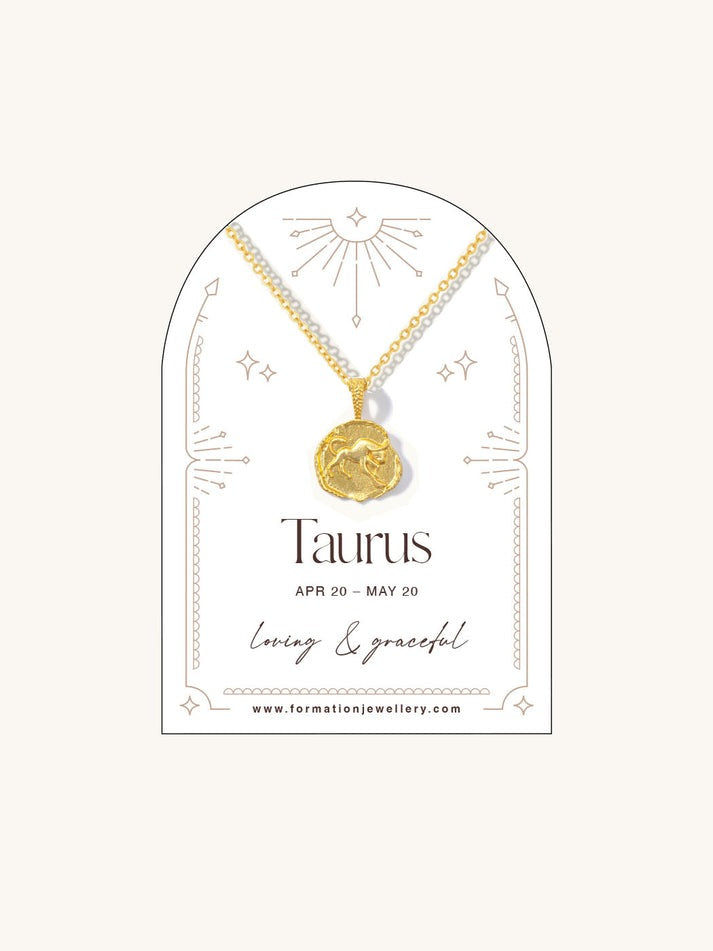 An image of the Formation Jewellery Zodiac Necklace - Taurus