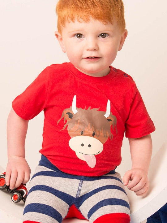 An image of the Blade & Rose Hamish Highland Cow T-Shirt