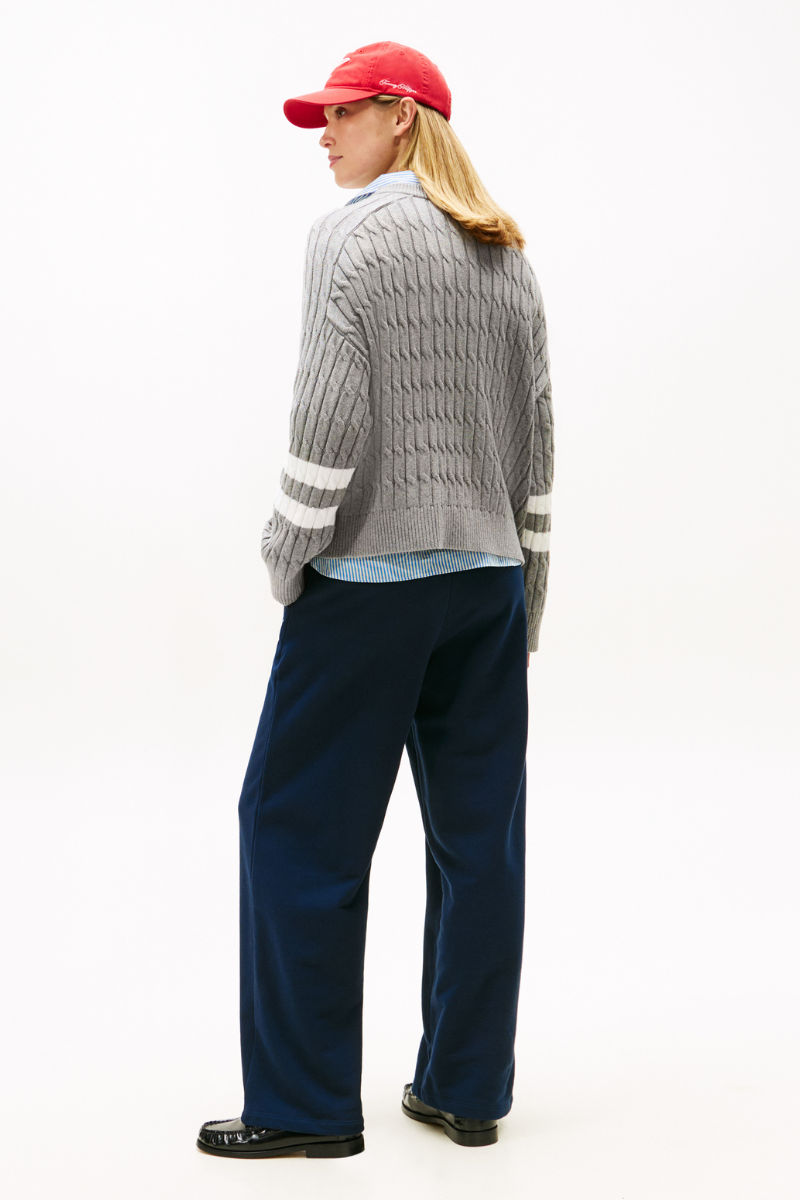 An image of the Tommy Hilfiger Textured Graphic Sweater