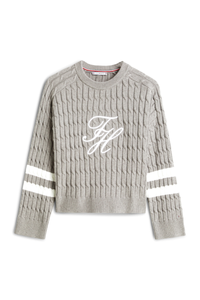 An image of the Tommy Hilfiger Textured Graphic Sweater
