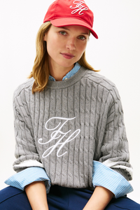 An image of the Tommy Hilfiger Textured Graphic Sweater