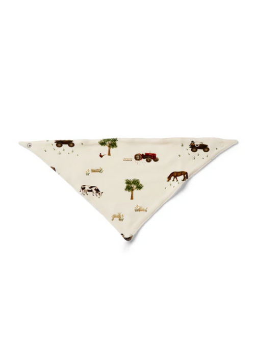 An image of the Eleanor Charles The Farm Print Bib