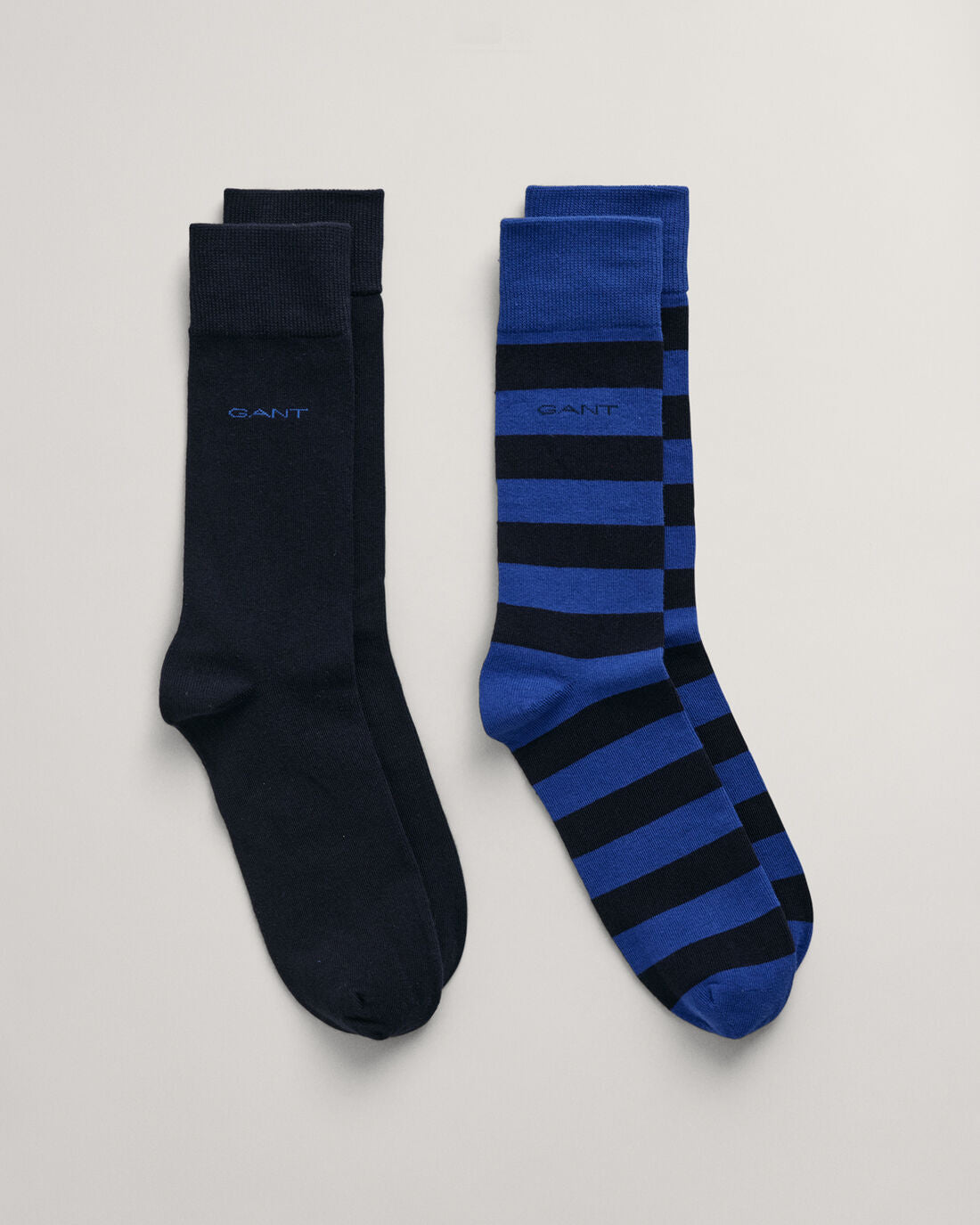 An image of the Gant Barstripe And Solid Sock 2 Pack