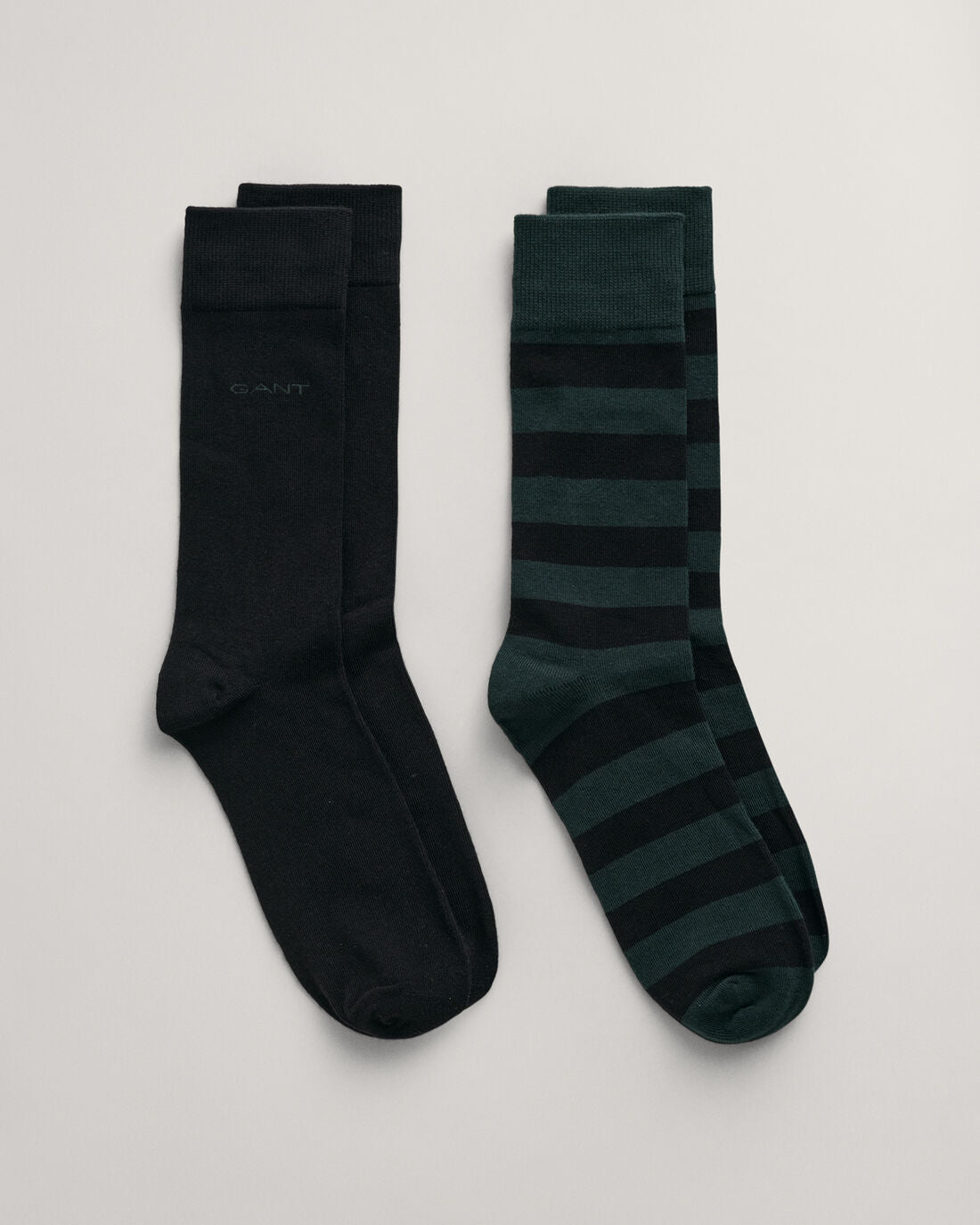 An image of the Gant Barstripe And Solid Sock 2 Pack