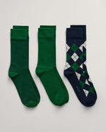 An image of the Gant Argyle Socks 3 Pack