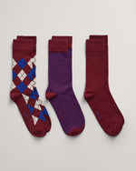 An image of the Gant Argyle Socks 3 Pack