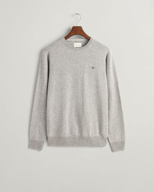 An image of the Gant Superfine Lambswool Crew Neck Sweater