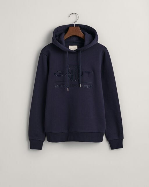 An image of the Gant Tonal Archive Shield Hoodie