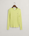 An image of the Gant Stretch Cotton Cable V-Neck
