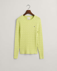 An image of the Gant Stretch Cotton Cable V-Neck
